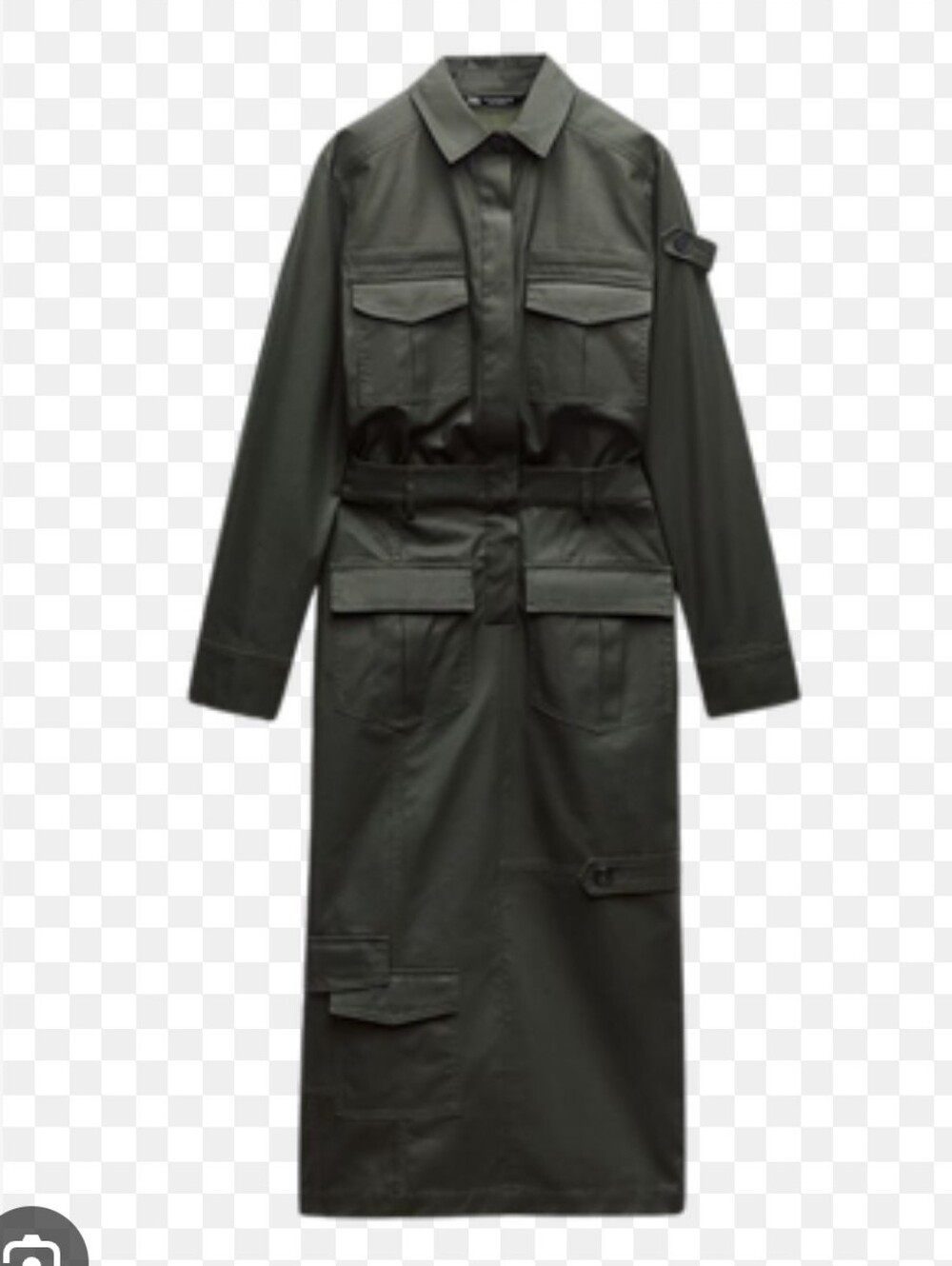 NEW Womens Dark Olive Utility Dress